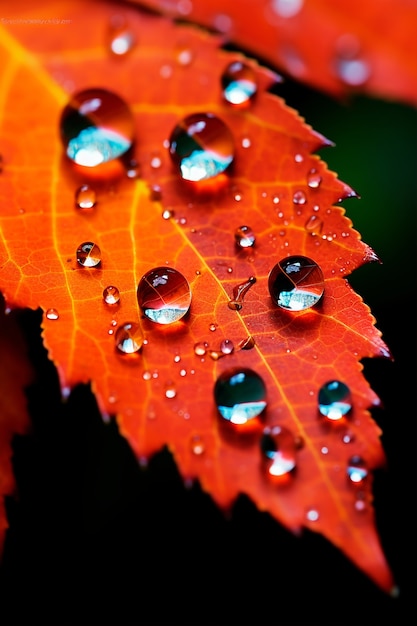 Free photo ai generated fall leaves