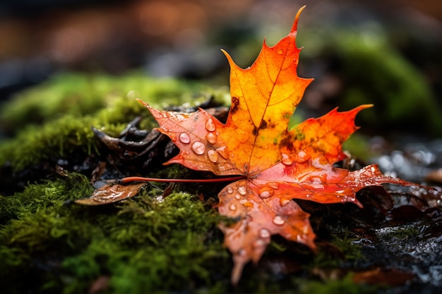 Foto gratuita ai ha generato foglie d'autunno