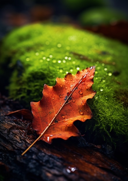 Free photo ai generated fall leaves