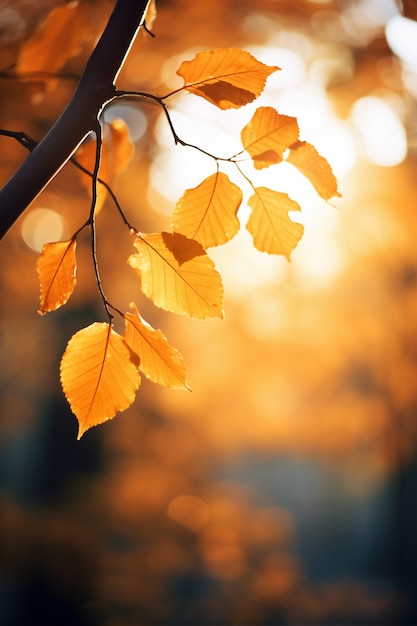 Free photo ai generated fall leaves