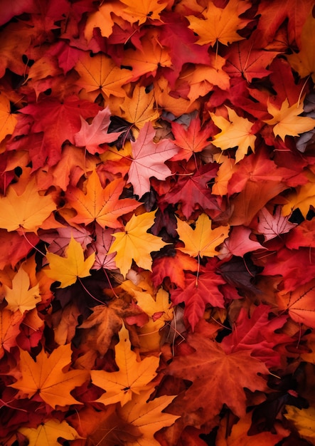 Free photo ai generated fall leaves