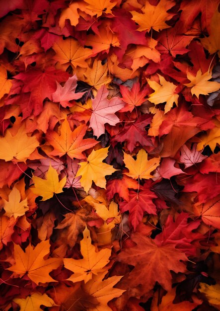 Ai generated fall leaves