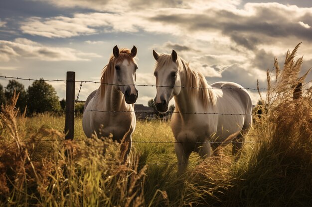 Ai generated horses picture