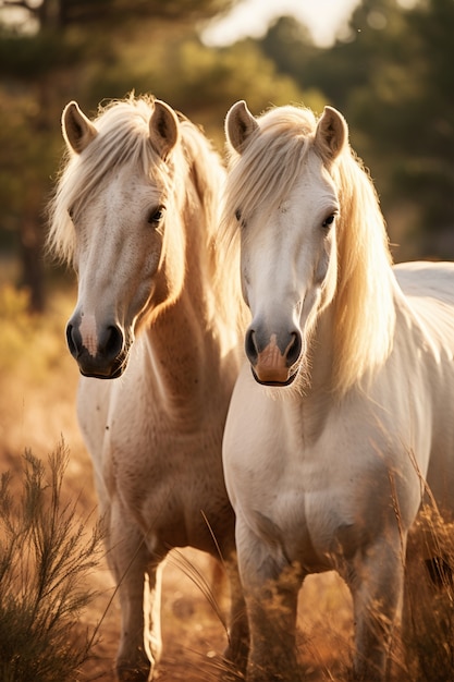 Free photo ai generated horses picture