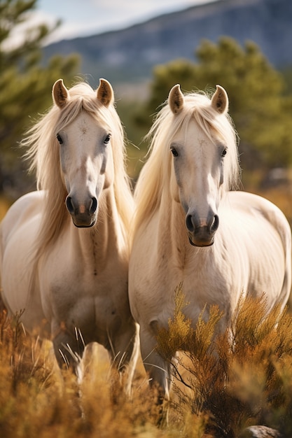 Free photo ai generated horses picture