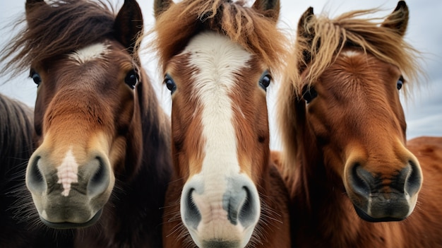 Ai generated horses picture