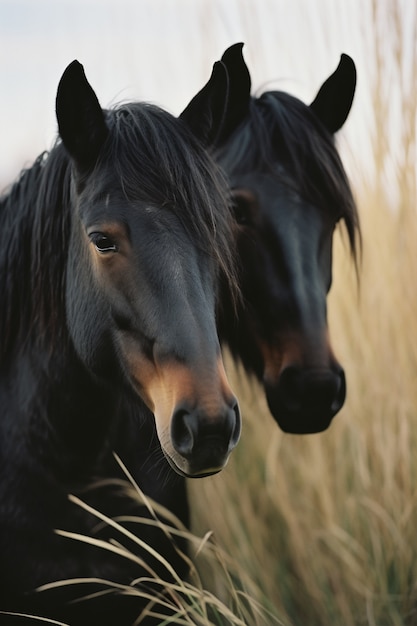 Free photo ai generated horses picture