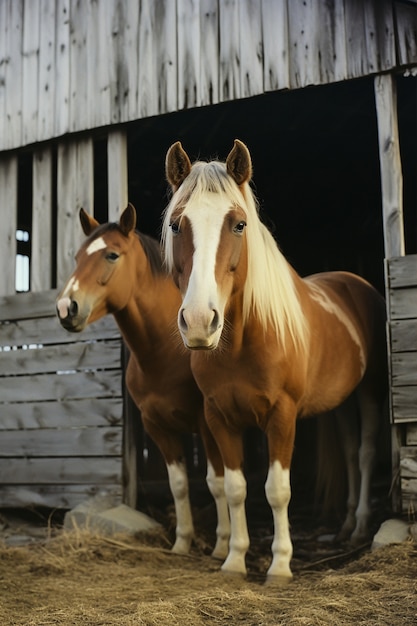 Free photo ai generated horses picture