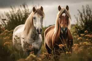 Free photo ai generated horses picture