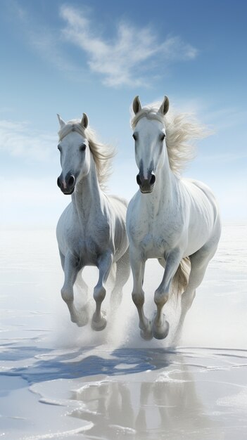 Ai generated horses picture