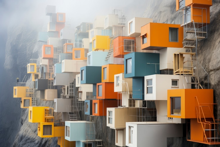 Free Photo ai generated house design