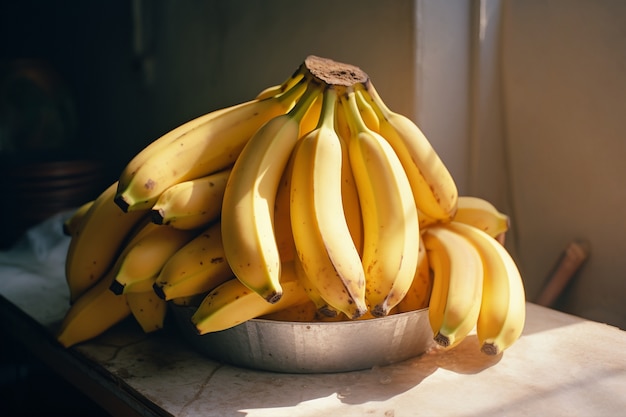 Foto gratuita immagine generata da ai della banana