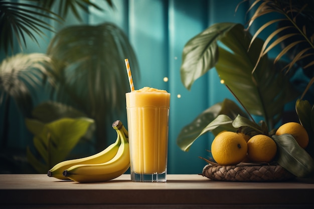 Foto gratuita immagine generata da ai della banana