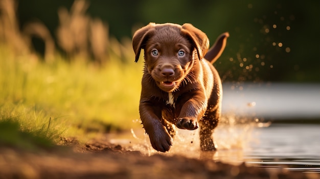 ラブラドール・レトリーバー 犬の写真