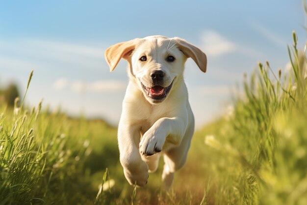 ラブラドルレトリバー犬のAI生成