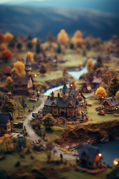 Free photo ai generated medieval fantasy cities