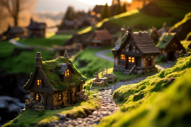 Free photo ai generated medieval fantasy cities