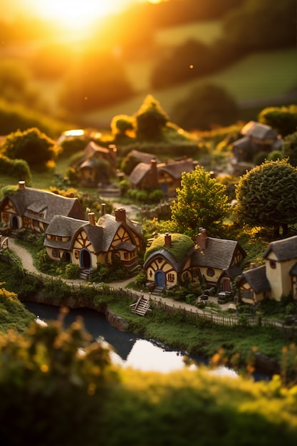 Free photo ai generated medieval fantasy cities