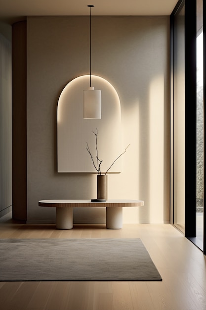 ai generated of modern styled entryway