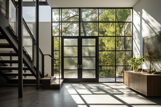 ai generated of modern styled entryway