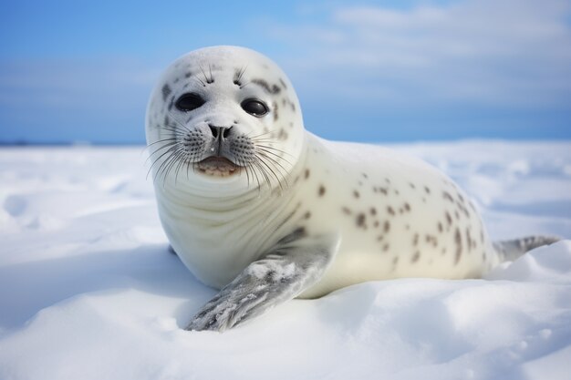 Ai generated realistic pictures of seals