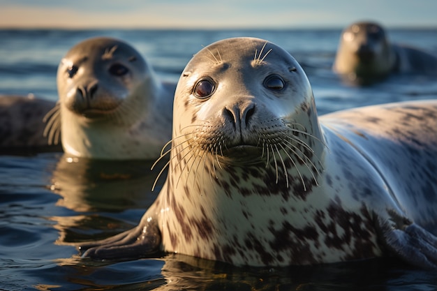 Free photo ai generated realistic pictures of seals