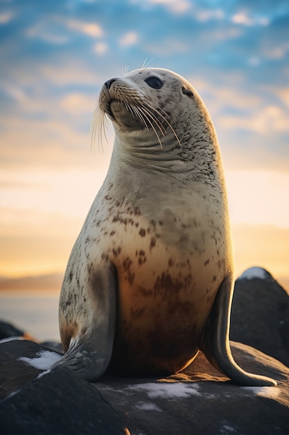 Free photo ai generated realistic pictures of seals