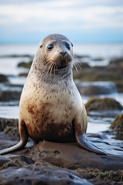 Free photo ai generated realistic pictures of seals