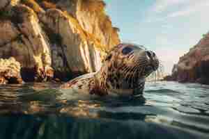 Free photo ai generated realistic pictures of seals