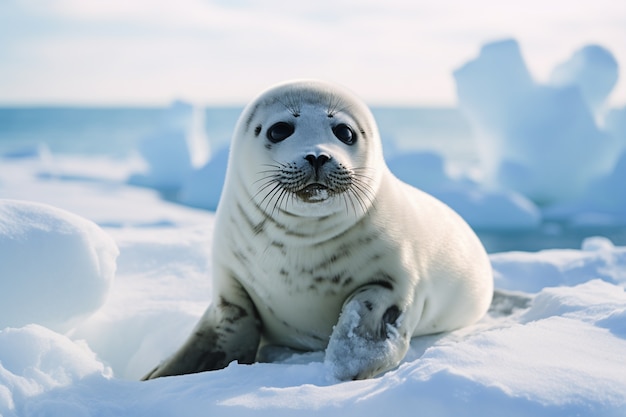 Ai generated realistic pictures of seals