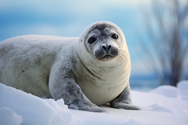 Ai generated realistic pictures of seals