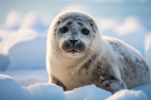 Ai generated realistic pictures of seals