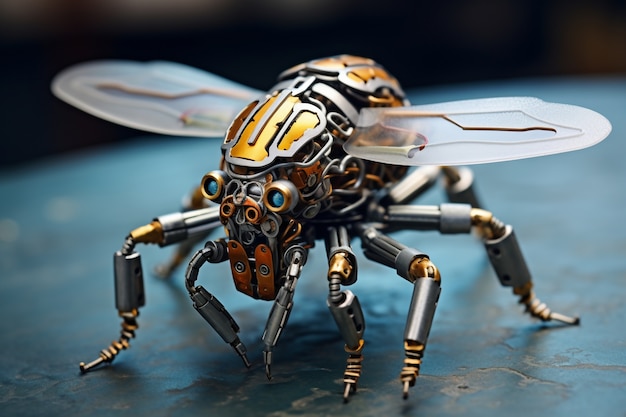 Free photo ai generated robotic insect