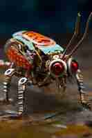 Free photo ai generated robotic insect