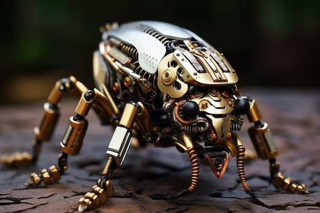 Free photo ai generated robotic insect