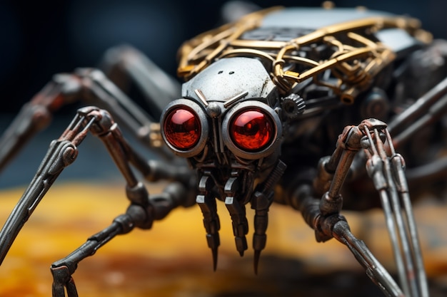 Free photo ai generated robotic insect