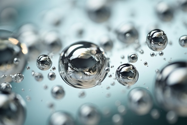 Free photo ai generated water drops picture