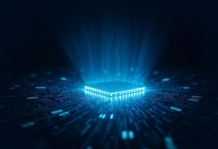 Free Photo ai powered device concept