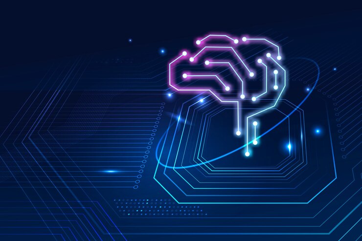 Free Photo ai technology brain background digital transformation concept