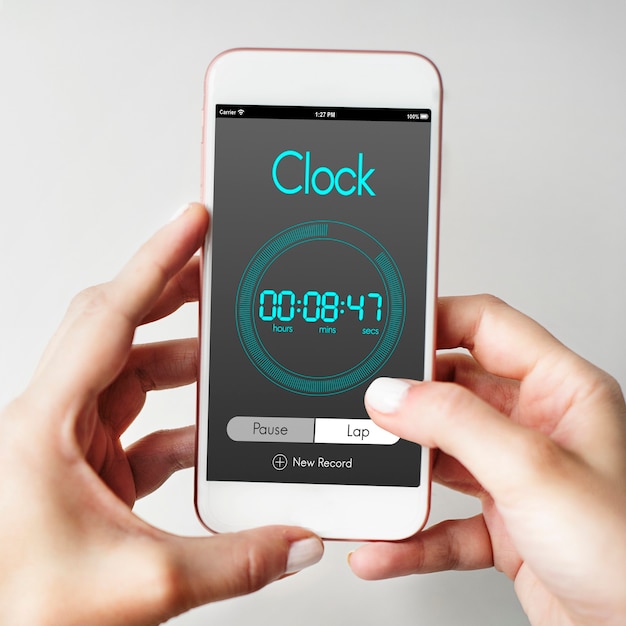 Free photo alarm clock time management concept