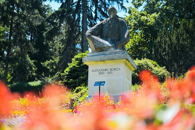 Alexandru Borza monument in Cluj Romania