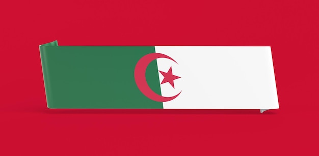 Free photo algeria flag banner