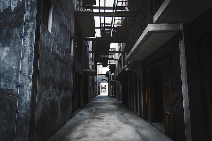 Free Photo alley way in bangkok city