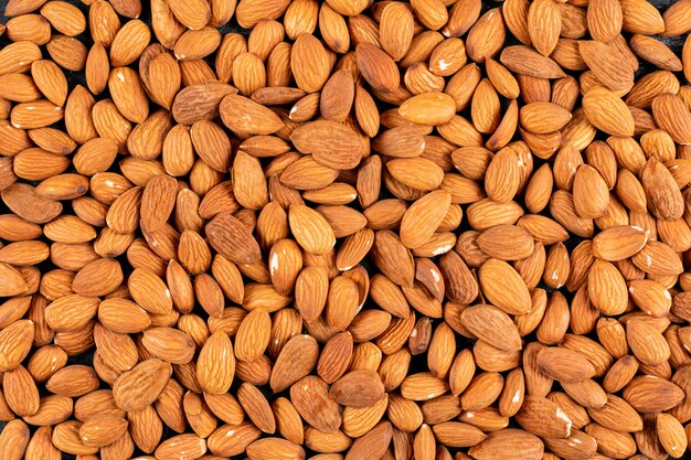 Almonds closeup background