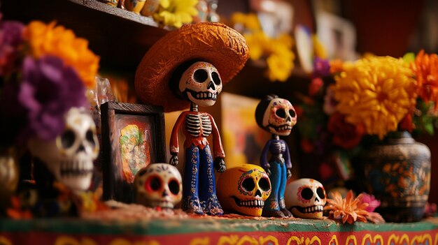 altar for  day of the dead celebration