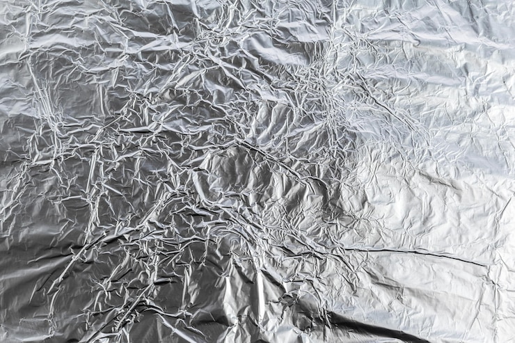 Free Photo aluminum foil background