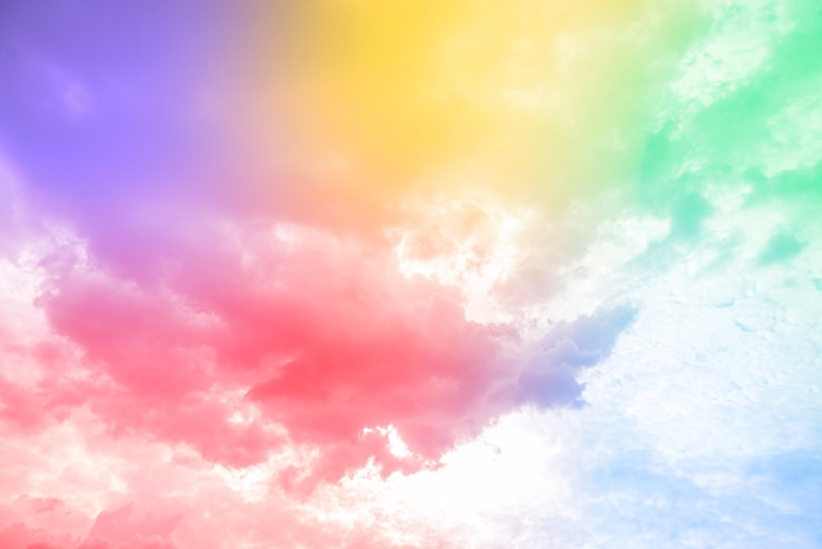 Free Photo amazing beautiful art sky with colorful clouds