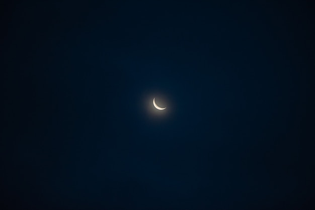 Amazing beautiful sky with clouds - With moon