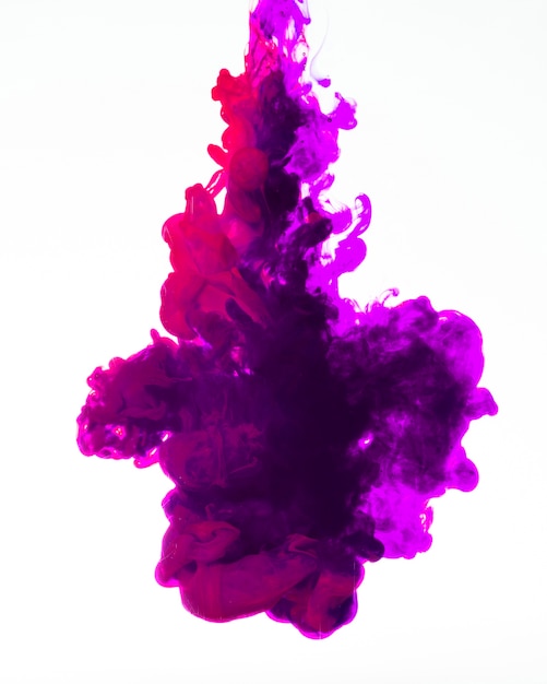 驚くべき色のインクの溶解