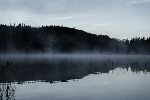 Amazing shot of the Ferchensee lake in Bavaria, Germany